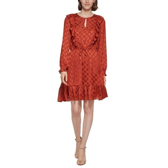 Tommy Hilfiger Womens Chiffon Halter MIDI Dress - Picture 1 of 3